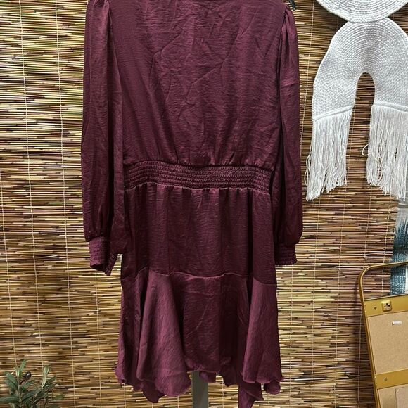 Womens Tie Neck Short Mini Dress - Picture 3 of 3